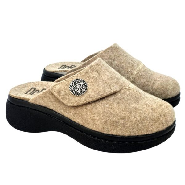 Papuci de casa Dr Feet 21008 bej (Damă)
