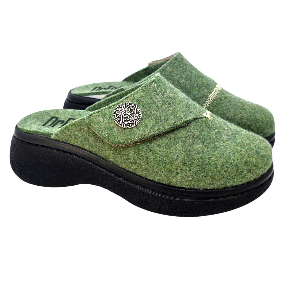 Papuci de casa Dr Feet 21008 verde (Damă)