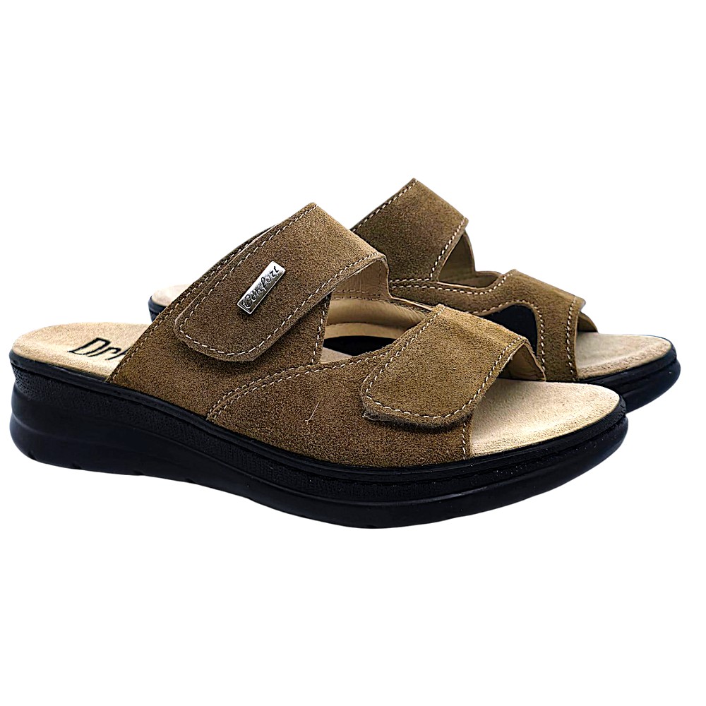 Papuci Dr Feet 5012 maro - dama - cu taloneta detasabila