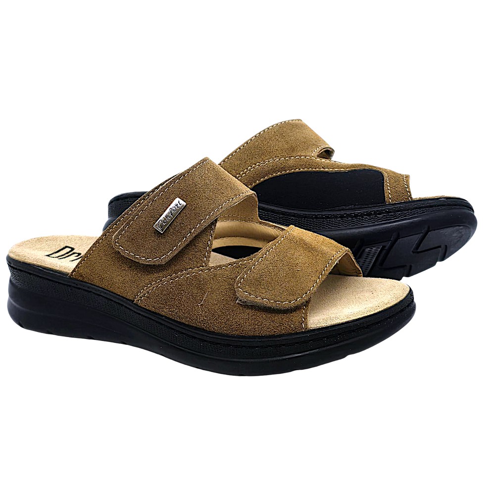 Papuci Dr Feet 5012 maro - dama - cu taloneta detasabila