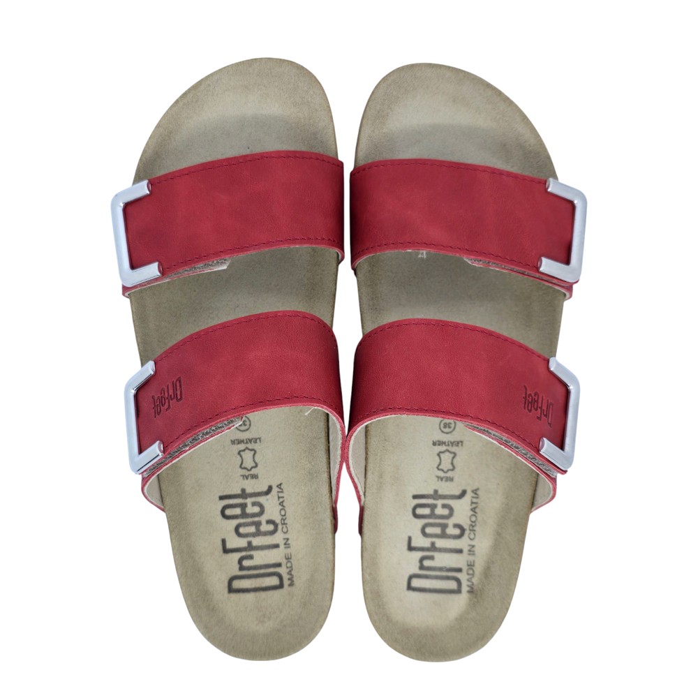 Papuci Dr Feet 16016 rosu (Damă)
