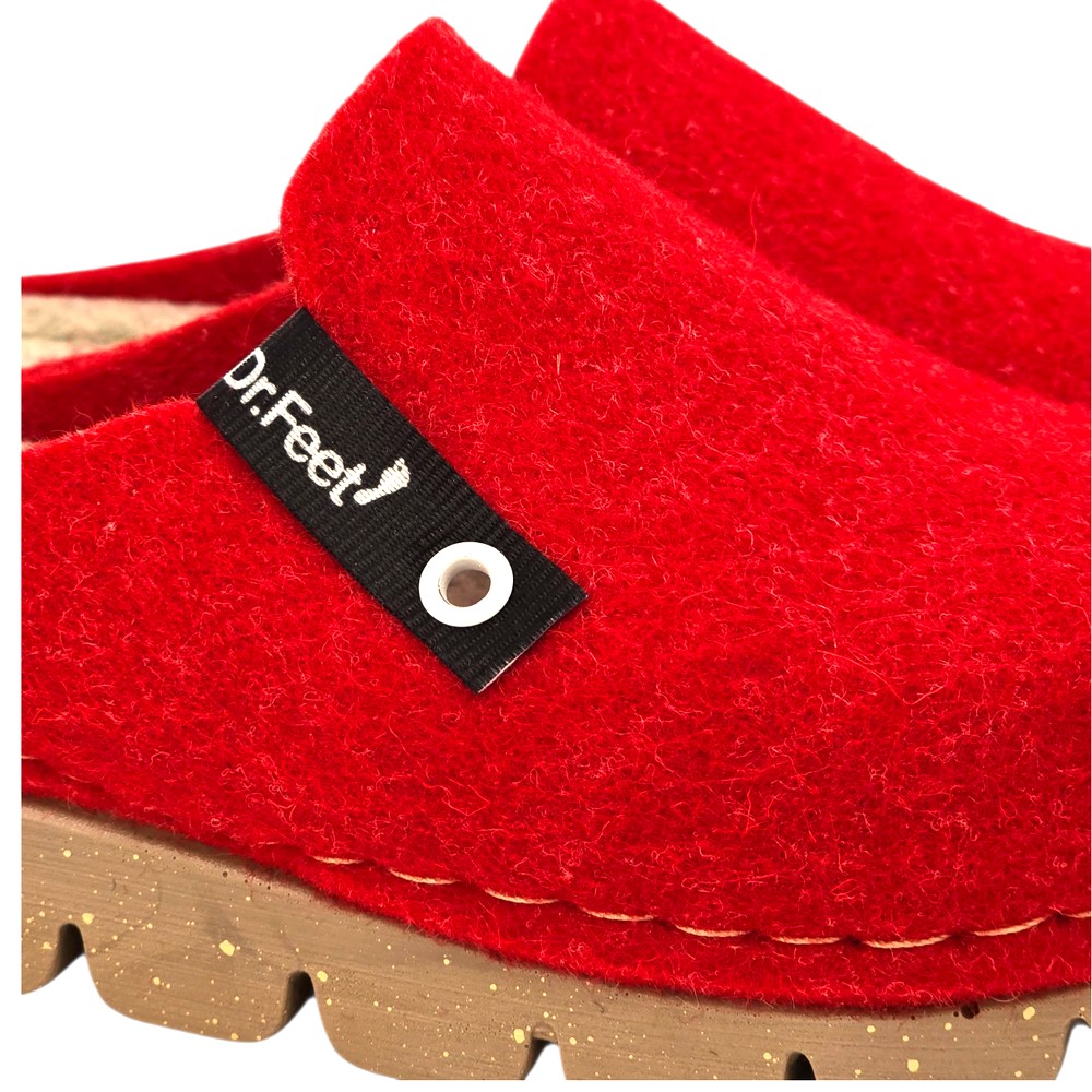 Papuci de casa Dr Feet 1107 rosu (Damă)