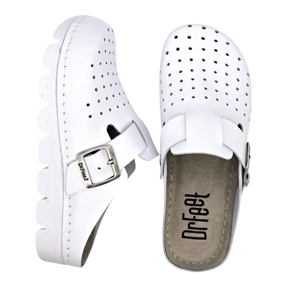 Saboți medicali Dr Feet 1100 alb (Damă)