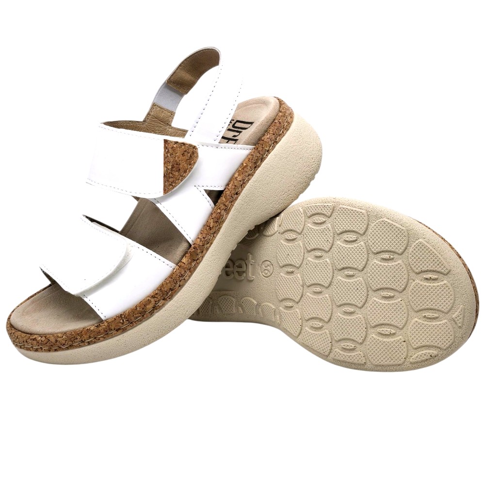 Sandale Dr Feet 21002 alb (Damă)