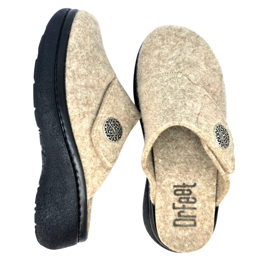 Papuci de casa Dr Feet 21008 bej (Damă)