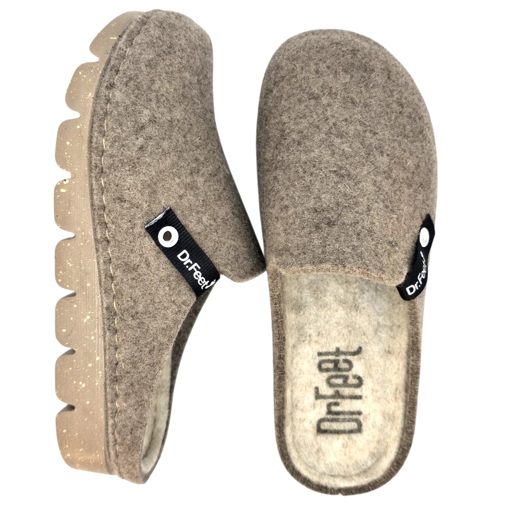 Papuci de casa Dr Feet 1107 bej (Damă)