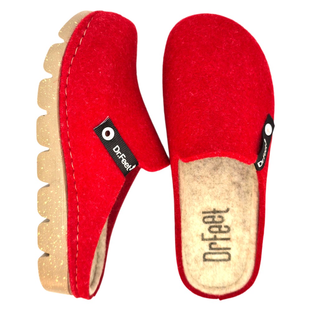 Papuci de casa Dr Feet 1107 rosu (Damă)