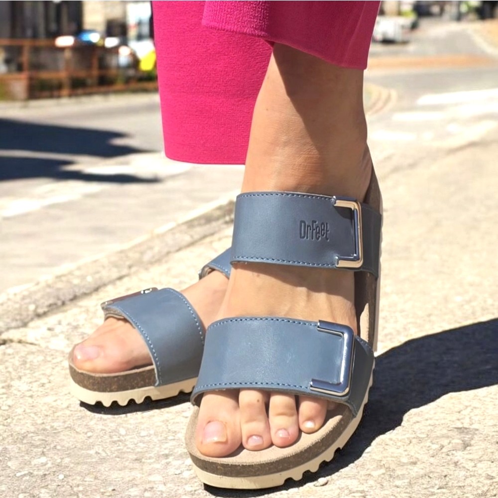 Papuci Dr Feet 16016 albastru (Damă)