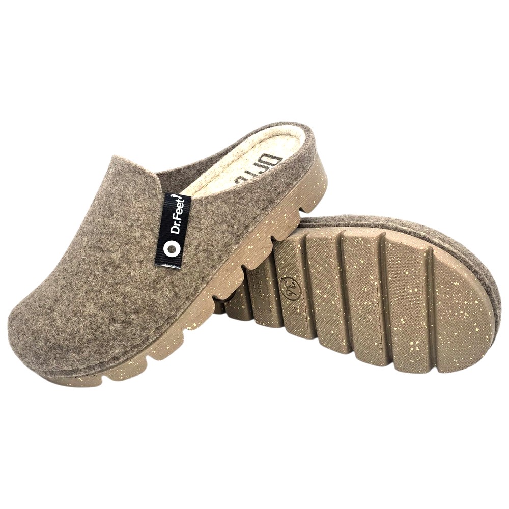 Papuci de casa Dr Feet 1107 bej (Damă)