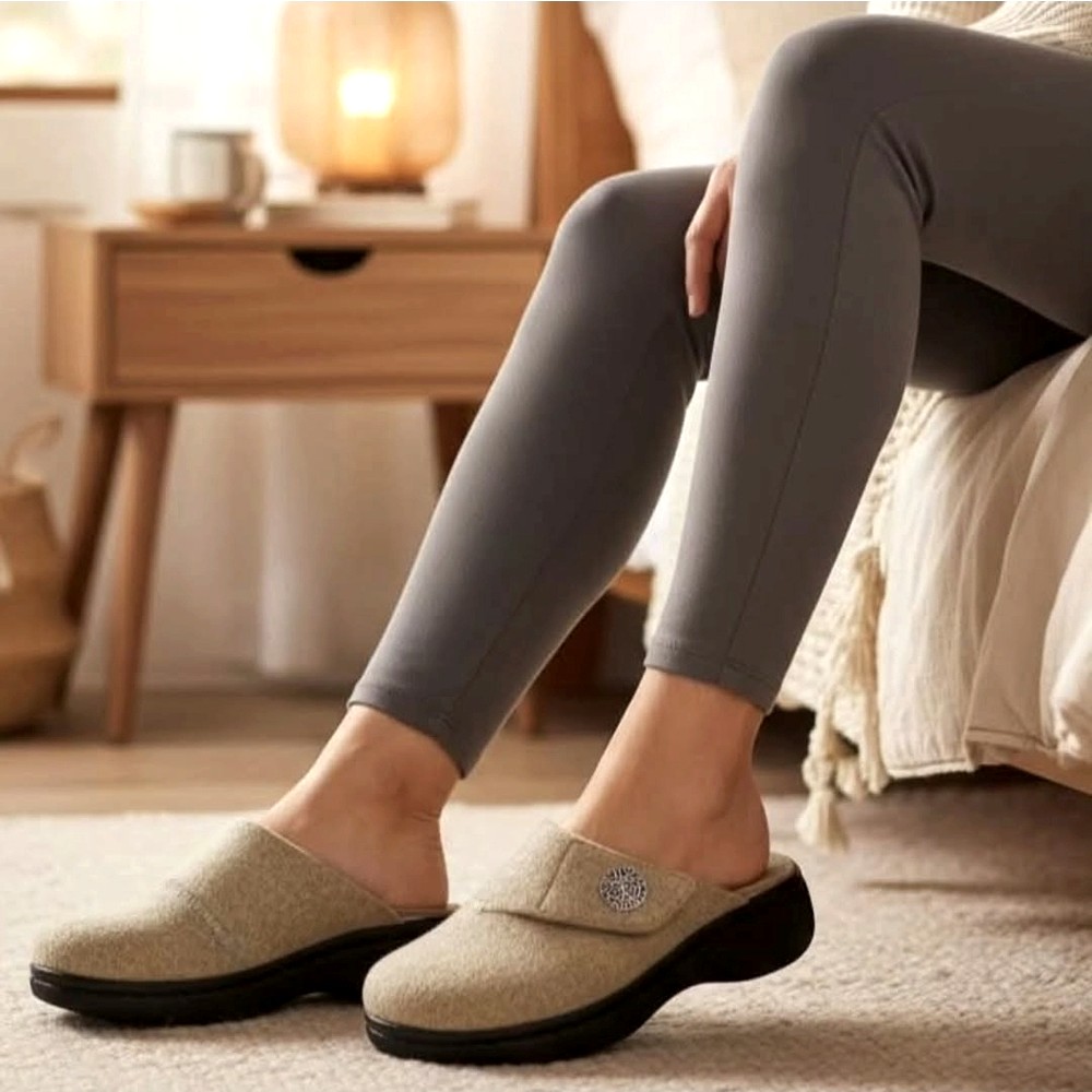 Papuci de casa Dr Feet 21008 bej (Damă)