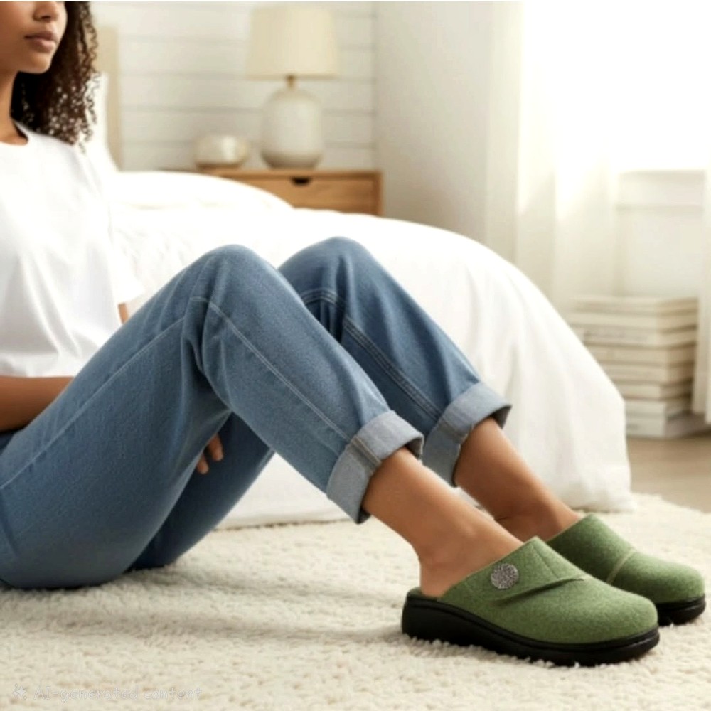 Papuci de casa Dr Feet 21008 verde (Damă)
