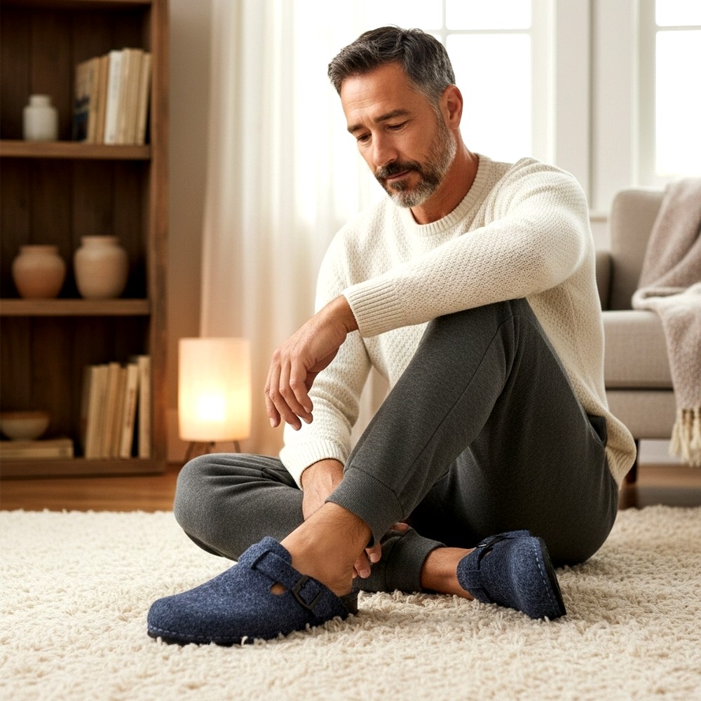 Papuci de casa Dr Feet 600 bluemarin (Bărbați)