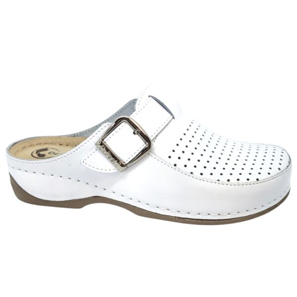Saboți Dr Feet 2107 alb (Damă)