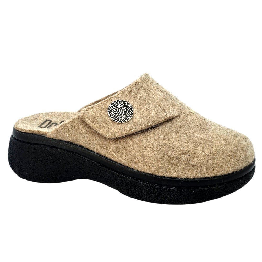 Papuci de casa Dr Feet 21008 bej (Damă)