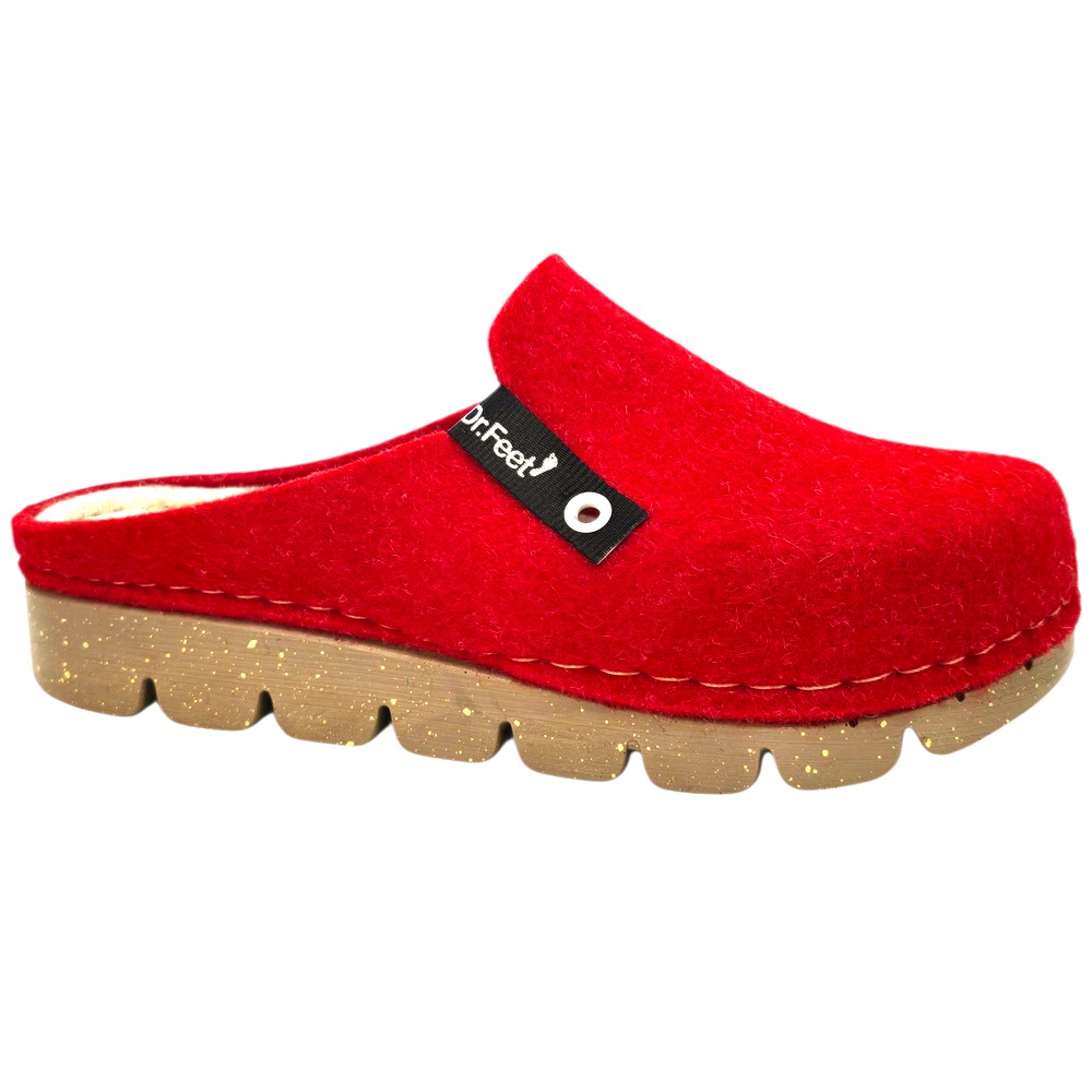 Papuci de casa Dr Feet 1107 rosu (Damă)