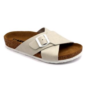Papuci cu talpa ortopedica Leon 4053 alb ivory (Damă)