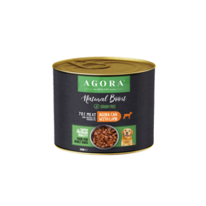 Agora Natural Boost Conservă Mini Adult pentru câini cu miel 6x200g