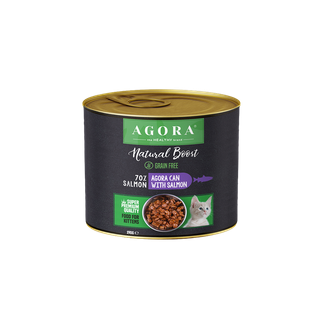 Agora Natural Boost Conservă Junior pentru pisici cu somon 6x190g