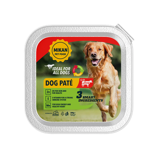 Mikan Pate câini cu aromă de vită 300gr