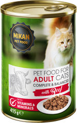 Mikan Conservă pisici cu vită 415g