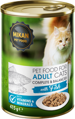 Mikan Conservă pisici cu pește 415g