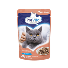 Prevital Plic pisici cu aromă de somon 100g