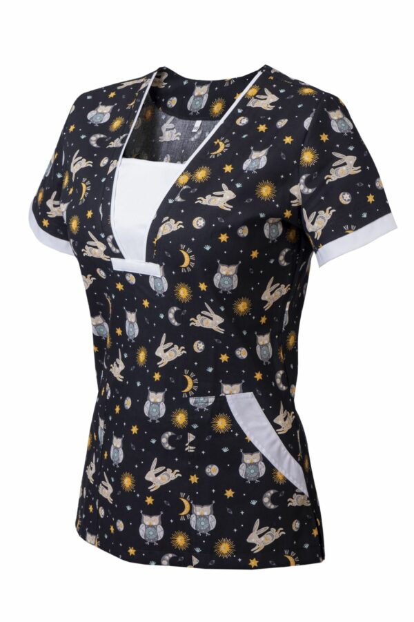 Bluza medicala dama R-line I imprimeu