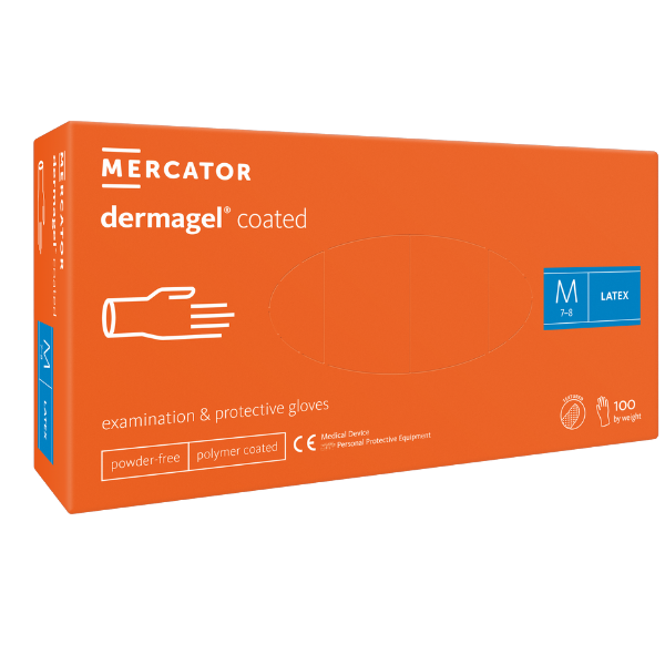 Mănuși latex nepudrate Dermagel 100buc - L - imagine 3