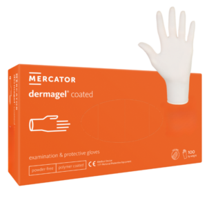 Mănuși latex nepudrate Dermagel 100buc - L